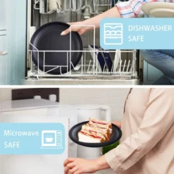 Itopfox Wheat Straw Dinnerware Set For 8, Includes Plates, Bowls & Cups, Unbreakable & Dishwasher Safe, Perfect For Parties, Picnics & Everyday Use -Itopfox Shop GUEST fef08444 6810 4718 be59 25b836c439b1