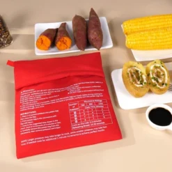 Itopfox Microwave Potato Bag For Baking, Reusable Steam Pocket Cooker For Potatoes, Corn, Bread, And Tortillas, Washable Fabric 15 Itopfox Microwave Potato Bag For Baking, Reusable Steam Pocket Cooker For Potatoes, Corn, Bread, And Tortillas, Washable Fabric -Itopfox Shop GUEST ffc46c76 7100 4ba5 a92b 4c1a0c7631c7