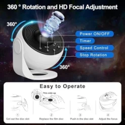 Itopfox Planetarium Projector For Bedroom, 13-in-1 Star Projector Galaxy Light Ceiling Night Light With Timer LED Space Galaxy Lamp For Adults & Kids -Itopfox Shop GUEST ffc52201 8c47 4bb0 9765 716c76a27ad8